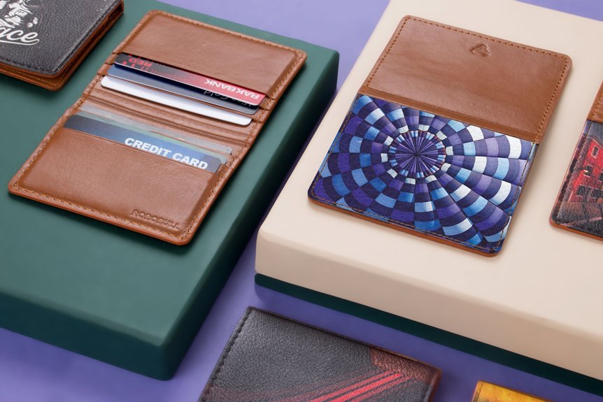 premium leather wallet selection